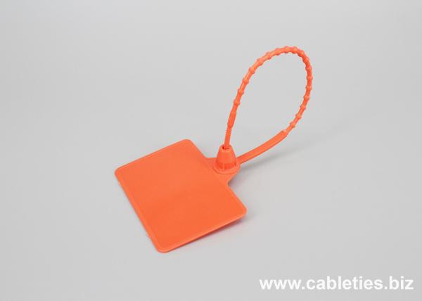 DEMOELE 230mm length Colorful strip seal PP material Medium Duty Pull Tight Security Seal with Barcode