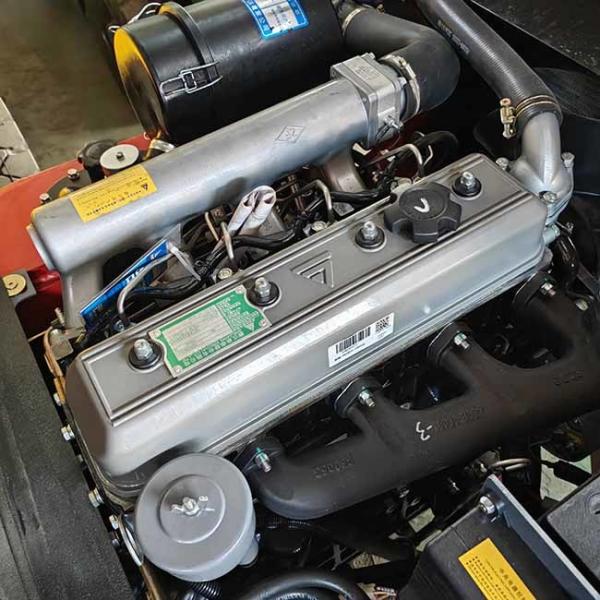 Yellow Balance Counterbalance Hydraulic Diesel Powered Forklift 3.5T With Heater