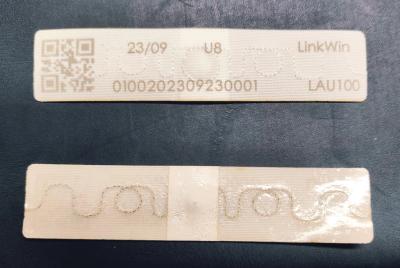 RFID Qr code printing laundry tag , 200 Times Washable Long Range UHF RFID Textile Laundry Tags For Laundry , RFID laundry tag