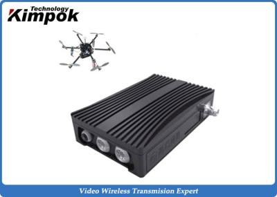 Maille portative d'IP de COFDM, individu contrôlant le lien visuel d'UAV avec le bit d'AES 128