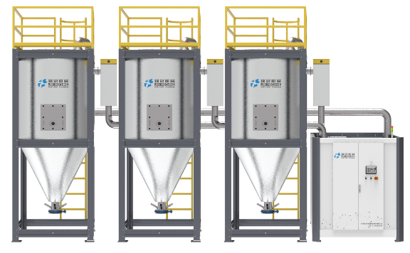 High Speed Plastic Material Dryers Corrosion Resistance Self Diagnostic Function