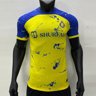 Permeável Azul Amarelo Campeão de Futebol Versão Camisa Durável E Dinâmico