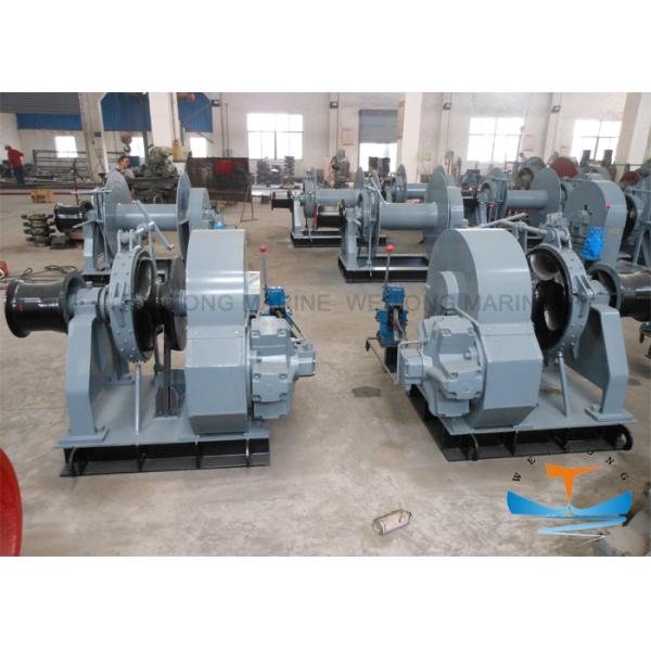 Iron Small Anchor Windlass , Marine Anchor Winch Two Gypies For Raising Anchor