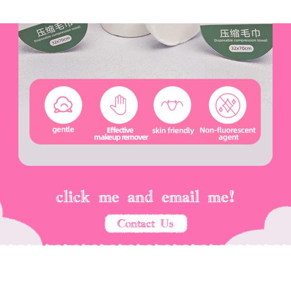 OEM ODM Disposable Compressed Face Towel Nonwoven Bamboo Viscose