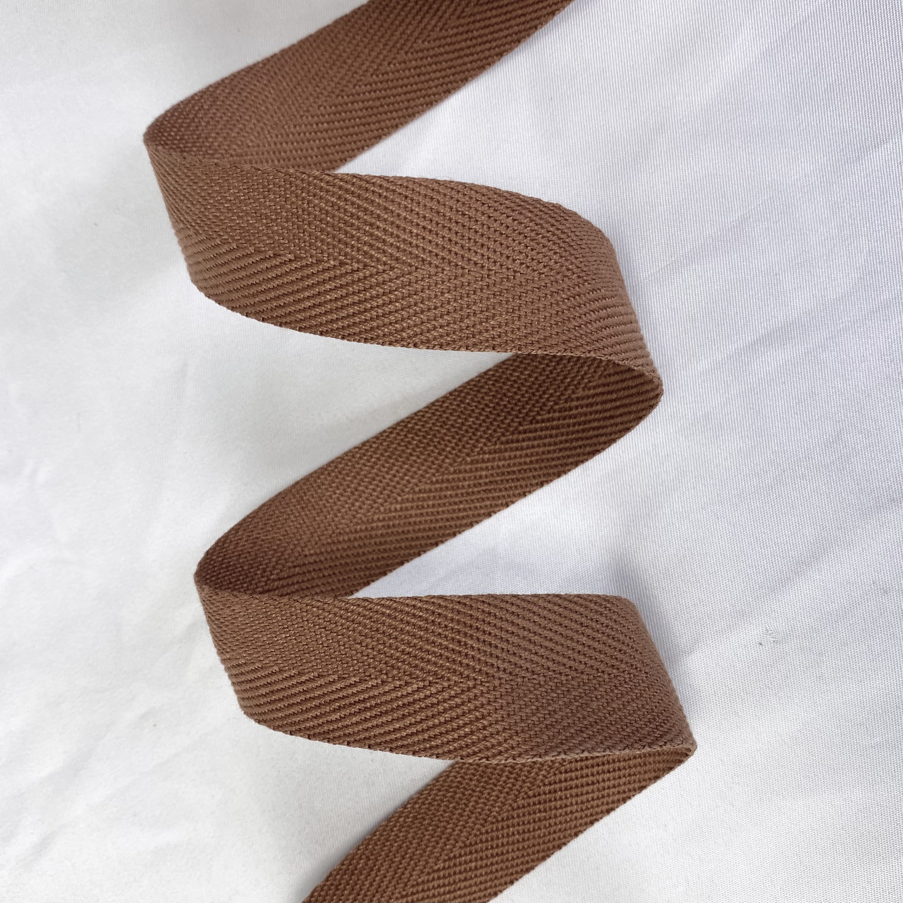 Herringbone polyester-cotton webbing Various colors Backpack strap Belt Handbag strap