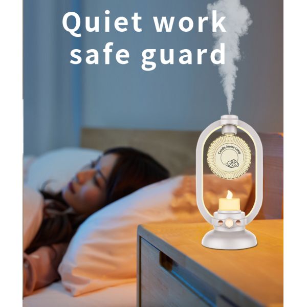 Household Ultrasonic Humidifier Essential Oil Diffuser Motion Sensor Candle Lamp Design