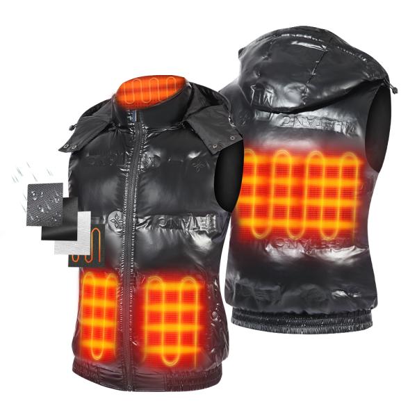 Unisex Winter 4 9 11 Zone Heating Gilet Waistcoat Thermal 3 Ajustable Temperature