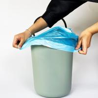 Impresión offset de cuerda de dibujo corbata de cuerda de rollo bolsas de basura para la papelera