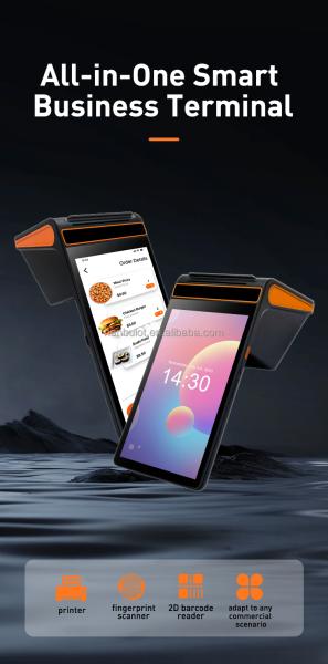 8 pulgadas Android POS Terminal con 3 GB de RAM 16 GB de flash