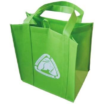 Foldable Non Woven Packaging Bags , Laminated Grocery Tote Bags Custom Printed