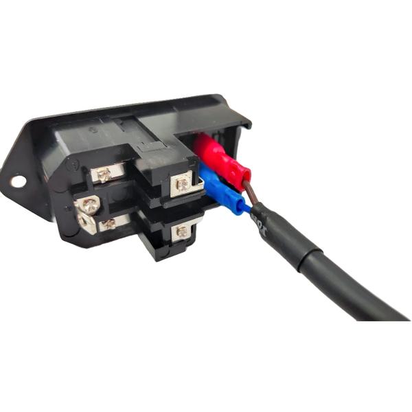 Le harnais conforme RVVP d'alimentation d'énergie de RoHS câblent 220V 350mm