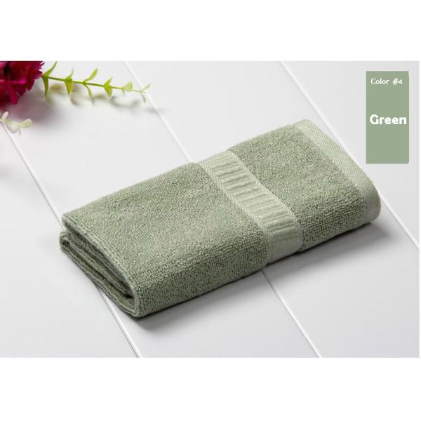 100% Square Bamboo Fiber Tower, Eco-friendly 34cm*34cm,Blue/ Green/Pink/ khaki