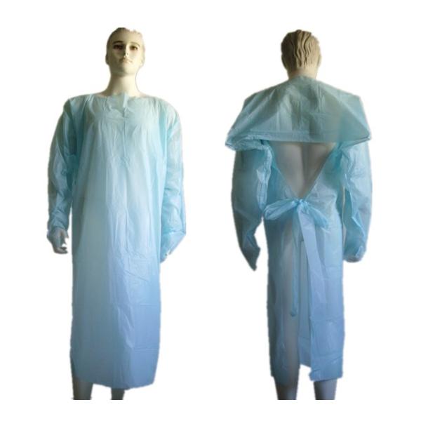 Disposable Hospital Medical CPE Polyethylene Isolation Gown
