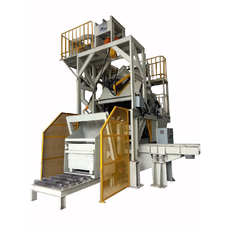 Rotary Drum Shot Blasting Machine With Auto Loading For Batch Metal Parts Cleaning