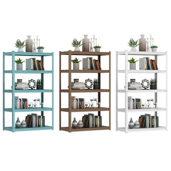 Light Duty 0.8mm Free Standing Metal Shelves 5 Layer