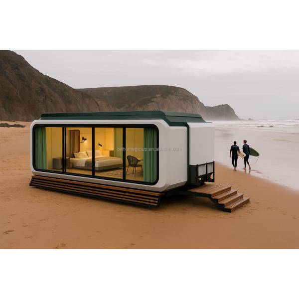 Modern 20FT/40FT Steel Prefab Pod Contemporary Prefabricated House Living Room Bedroom Mobile Container Space Capsule