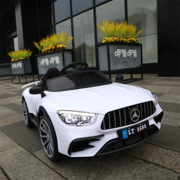 12В батарея 4 колеса дети ездят на машине с английской историей светодиодный фары USB и MP3 разъем