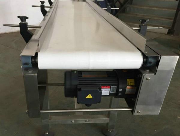 White PU Belt  Automated Conveyor Systems Carbon Steel For Food Industry