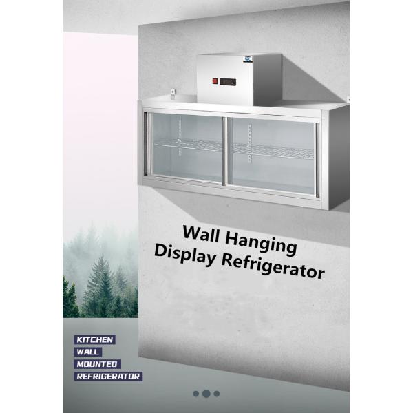 180W Stainless Steel Kitchen Fridge Freezer 140L Anticorrosive Wall Mounted