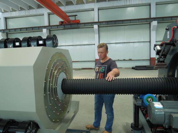 HDPE Hollow Wall Winding Pipe Extrusion Line Double-Wall Corrugated Pipe Machinery