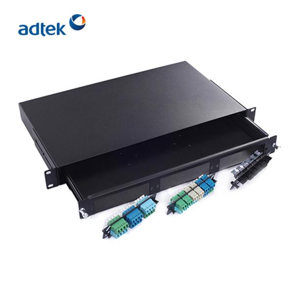 96 Port Fiber Optic Patch Panel 24 Port Black Metal SM / MM