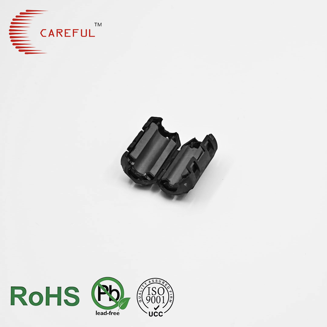 SCRC70B 7mm Bore Split Ferrite Clamp Core Power Line Choke EMI Filter for Small Equipment Cable
