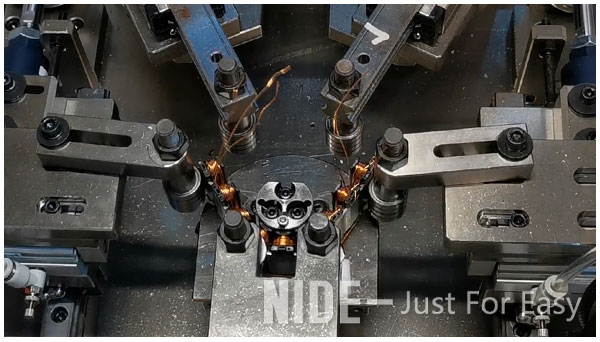 automatic bldc motor linear stator rolling up machine,stator coil roll-up mechanical