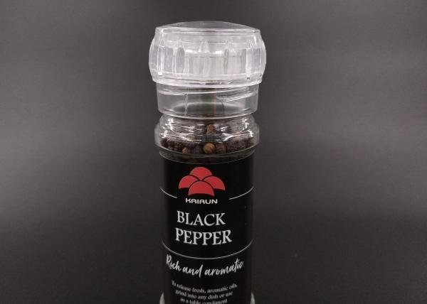 (KPL-011) Round Grinder Cap Accessories Refillable Clear Or Black 22.3 G