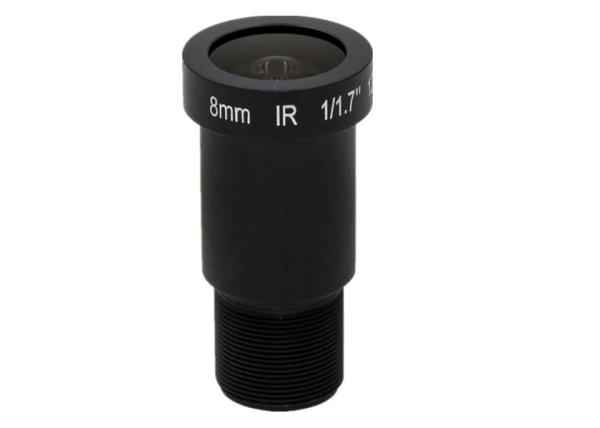 1/1.7” 1/1.8 8mm F1.8 12Megapixel M12x0.5 mount board lens, 1/1.7 1/1.8 4K lens