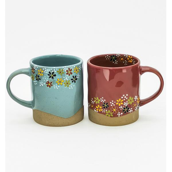 Fashion Customized Colored Coffee Tea Ceramic Mug With Handle Gardening Coffee Mugs
