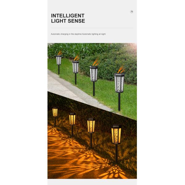 Auto On-Off Solar Powered Garden Decorative Lights IP65 for Walkway Illumination