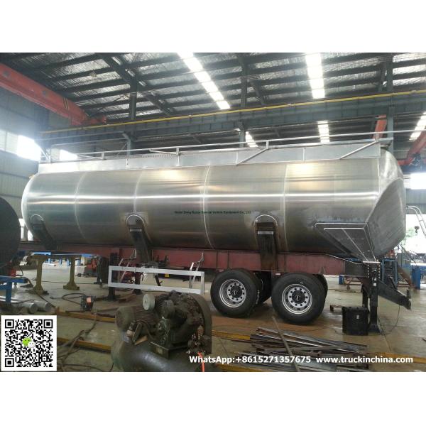 Aluminum Alloy  Wheat Flour Bulk Tanker with Tipping Hydraulic Cylinder (6000USG-10000USG ）whApp:+8615271357675