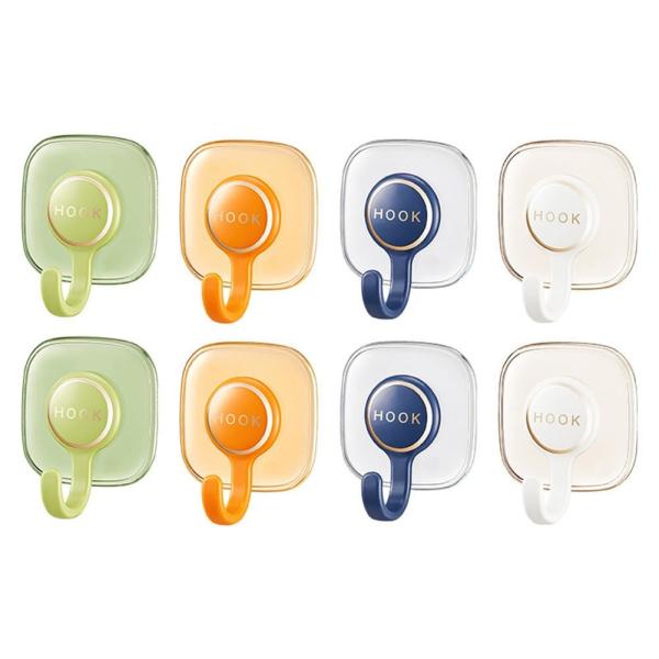 Creative Cat Coat Hooks For Wall Mounted, 4 Pcs Cute Cat Key Hook Adhesive Hook For Room Decor