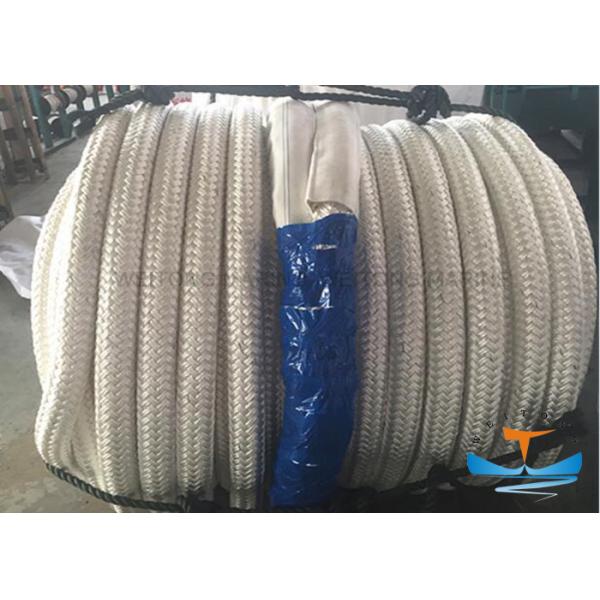 128mm Diameter Twisted 8 Strand Mooring Rope / Marine Nylon Rope
