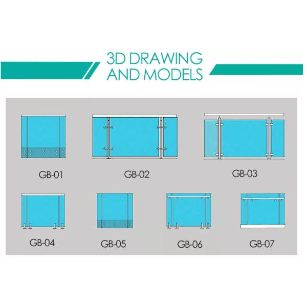 Поручни бассейна перил лестницы белого утюга Dia 50mm латунные внутренние для шагов