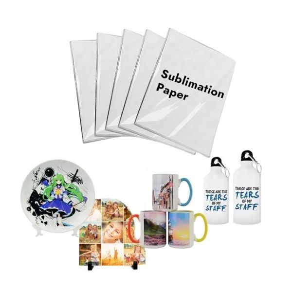 Sublimation Transfer Paper Quick Dry A3 A4 Size For Tumblers Mugs T Shirts Printing Epson Sublimation Paper