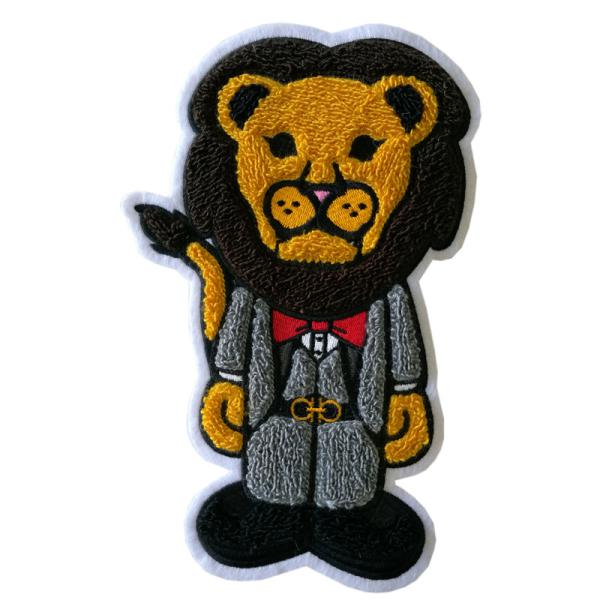 Heat Cut Border Single Felt Chenille Logo Patches 9C Color