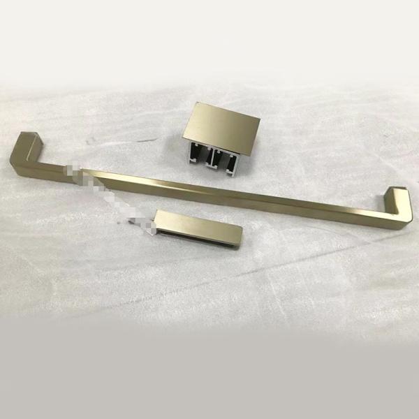 Rust Resistance Shower Glass Wall Profile High Precision For Dry Wet Separation