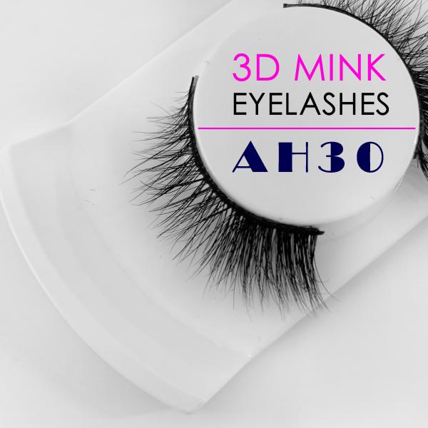 Custom Real Mink Eyelashes For Women's Makeup , Natural False Eyelash