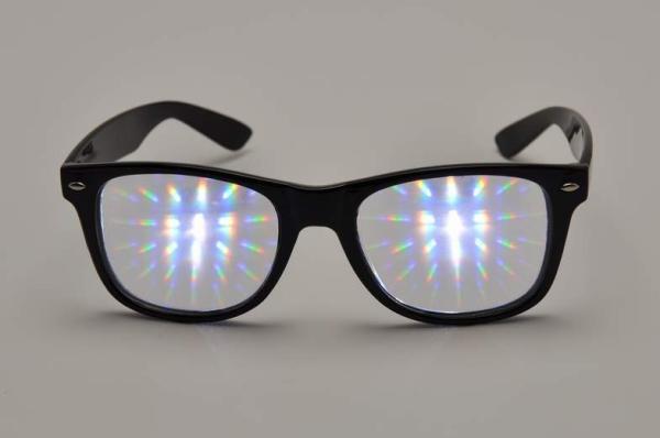 Light Shows Plastic 3D Fireworks Glasses Thicken Lens CE FCC RoHS