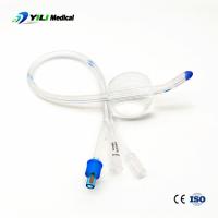 3 Way Standard Silicone Foley Cateter Cateter urinário estéril Cotovelo 15-30 ml Balão