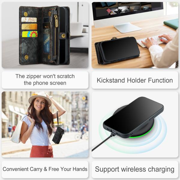 Samsung Compatível CaseMe Couro TPU Casas de telefone para Iphone 13 14 Pro Max slot de cartão