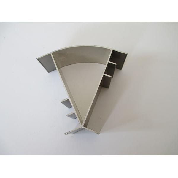 Champagne Polishing Anodized Extruded Aluminum Channel 6063 Alloy For Corner