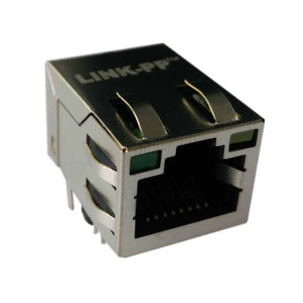 RJ45 Single Port 6-6605702-1 Modular Jack 10/100BT Shielded Right Angle