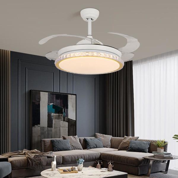 Дистанционное управление скорости света 6 вентилятора металла Arcylic Retractable