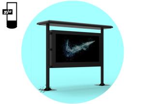 98 Inch Outdoor Waterproof Lcd Kiosk Totem With Touch Screen For Street Or Bus