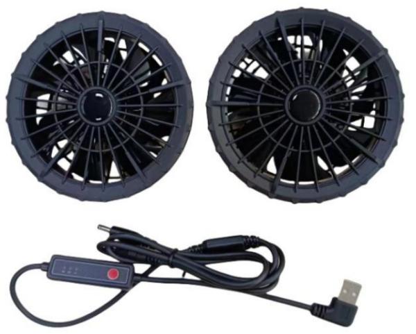 Summer Cooling Outerwear Fan with 3 level speed for Jacket Cooling Fan Super Thin 34mm