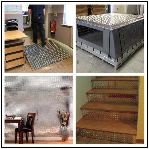 Five Bar Tread Aluminum Checkered Plate 2mm 3mm 8x4 1060 3003 5052 5754