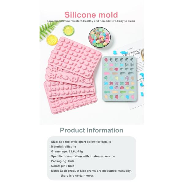 Odorless Non Stick Mini Animal Shape Silicone Baking Moulds