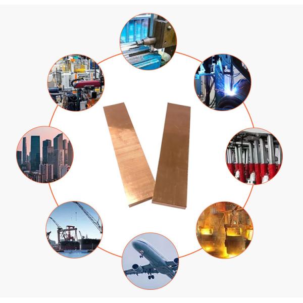 Pure Copper Bus Bar for Battery 50x5 t2 Copper Flat Bars Processing Service Decoiling